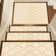 Alfombras antideslizantes escalones madera 30x30 reutilizables