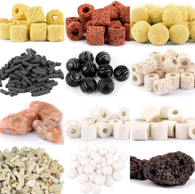 Kit filtro acuario 12en1 bolas biológicas anillos cerámica