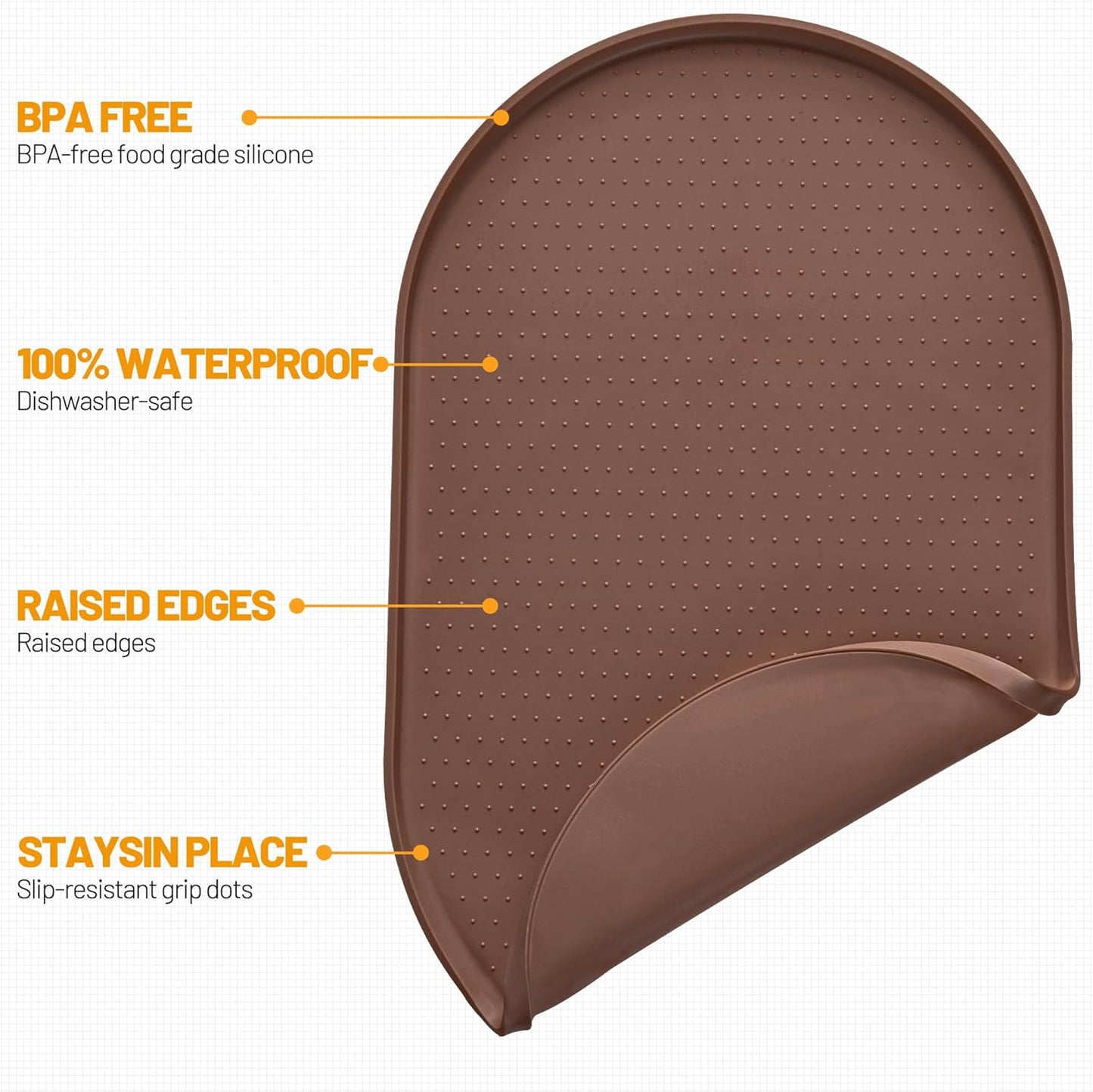 Tapete silicona impermeable para tazón perro