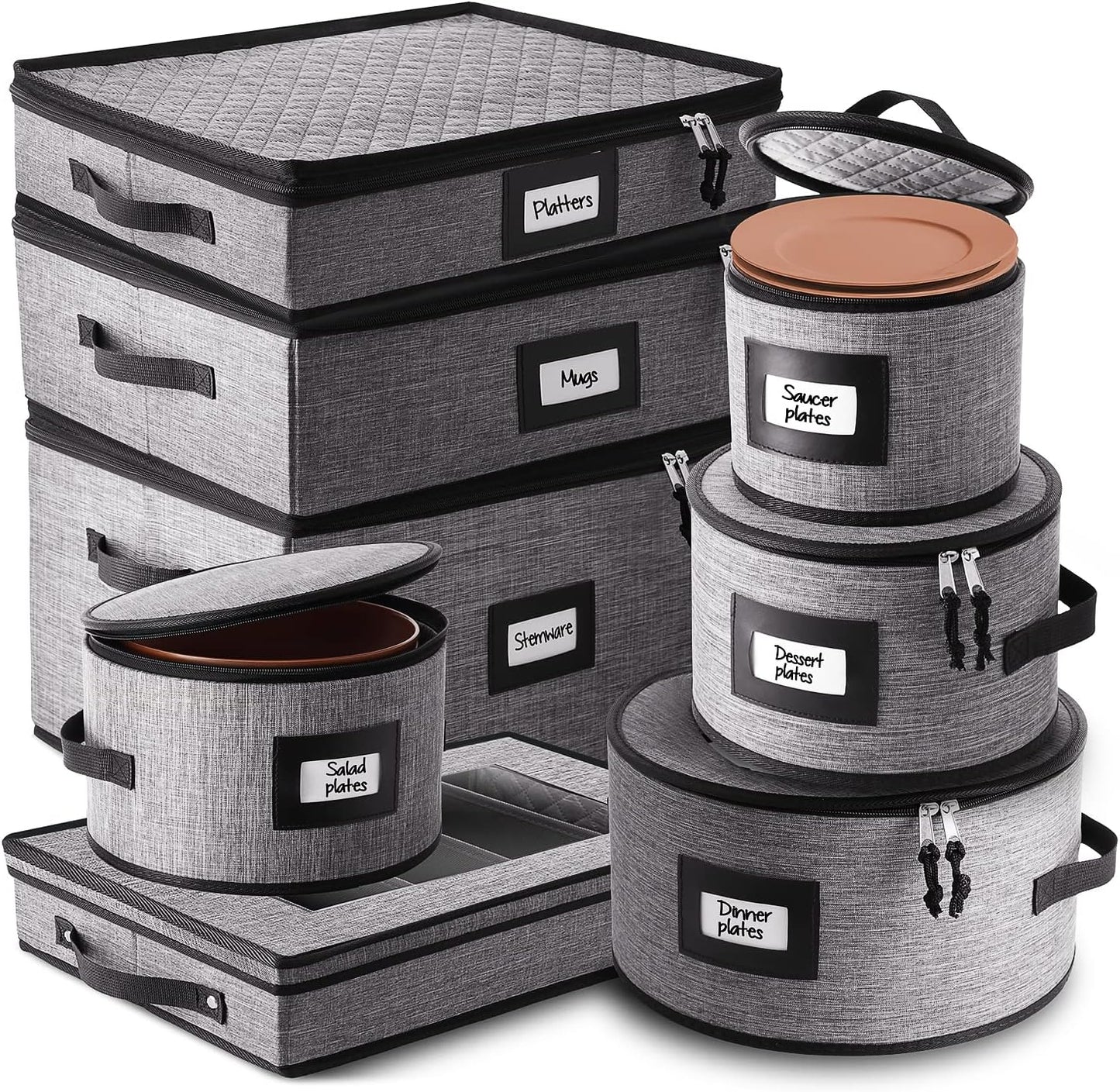 Set 8 Pzas Cubiertos y Utensilios con Estuche 4 Copas Vino