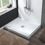 Base ducha sólida con cubierta drenaje níquel 36x36pulg