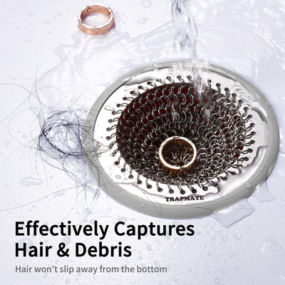 Recogedor pelo drenaje ducha 4.7pulg acero inox antideslizante