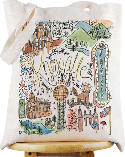 Bolsa reutiliz. Knoxville souvenir para comestibles