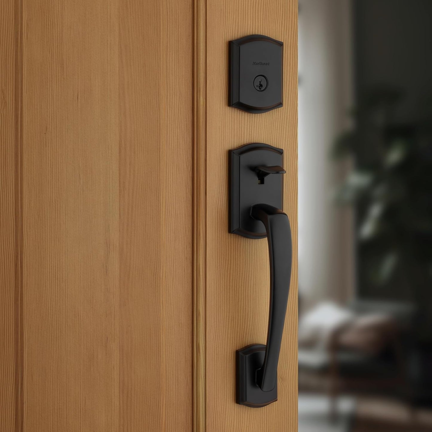 Set manijas puerta exterior con cerrojo SmartKey negro mate