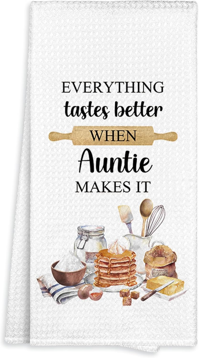 Toalla cocina decorativa regalo para tía y sobrinos