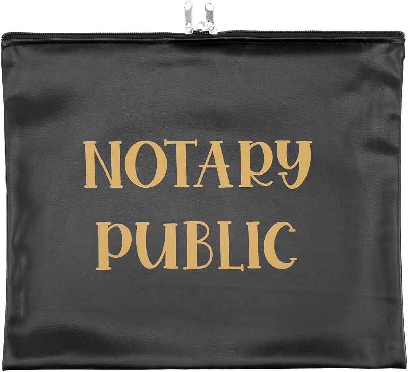 Bolsa ignífuga con cremallera para notario y sellos