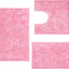 Tapete baño felpilla lujo absorbente color rosa 20x24"
