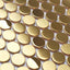 Mosaicos dorados acero inox 3/4" para ducha caja 5