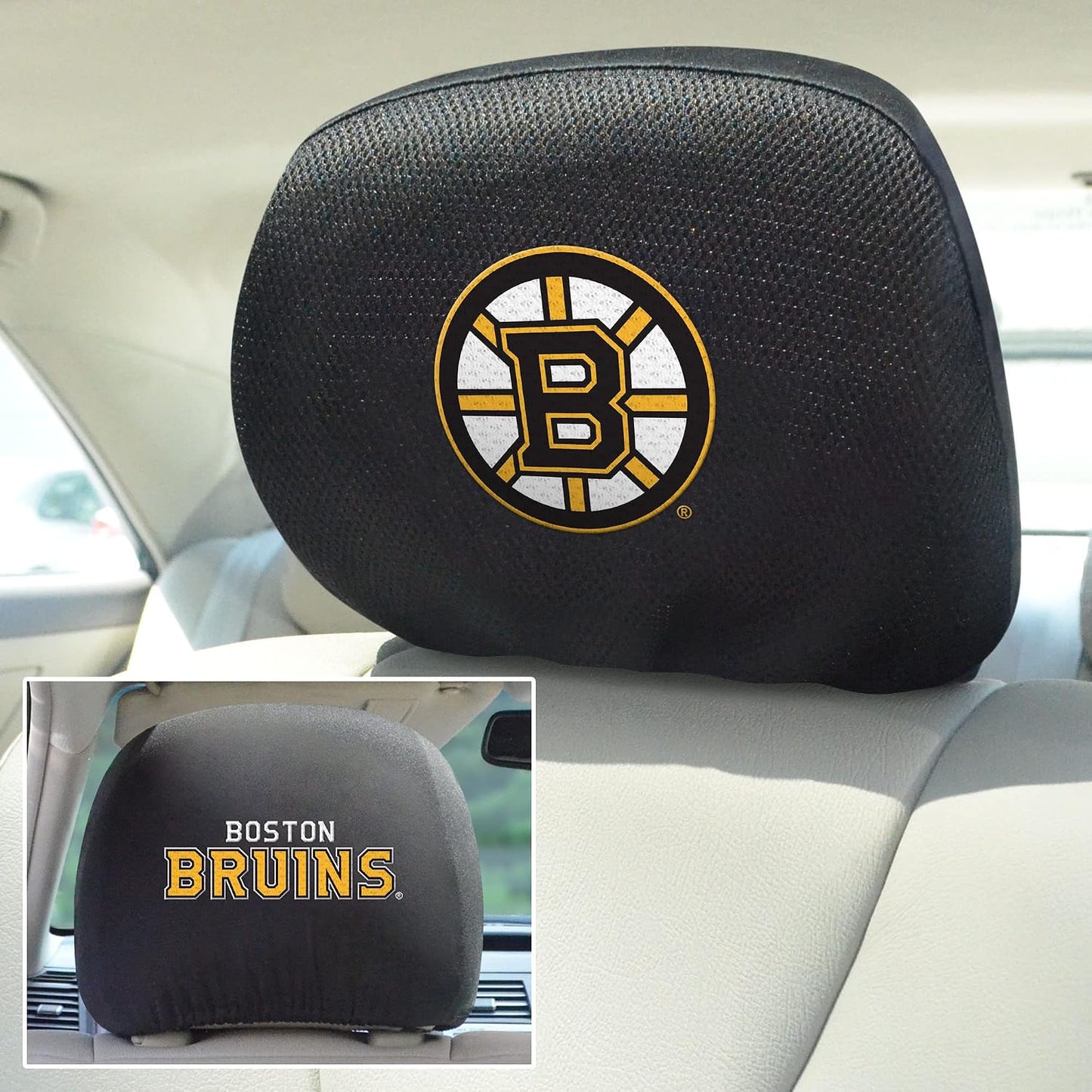 Set 2 fundas reposacabezas Boston Bruins