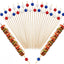 Set 200 palillos bambú rojo blanco azul para fiestas 4 de julio