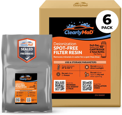 Cartucho filtro resina DI 4.2L para lavado auto RV