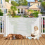 Puerta retráctil para bebés 55" varillas no oxidables