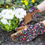 Guantes jardinería mujer cuero antiderrap