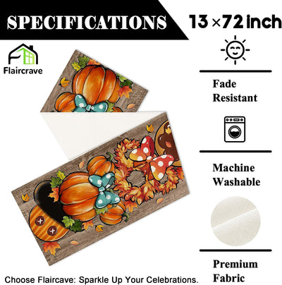 Camino mesa otoño 72pulg calabaza ratón decoración hogar