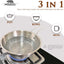 Tazones acero inox anidable 31oz set 4 para campamento
