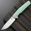 Cuchillo plegable ST102 acero D2 mango G10 turquesa