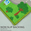 Alfombra set niños 5x6ft 6pulg educativa dormitorio