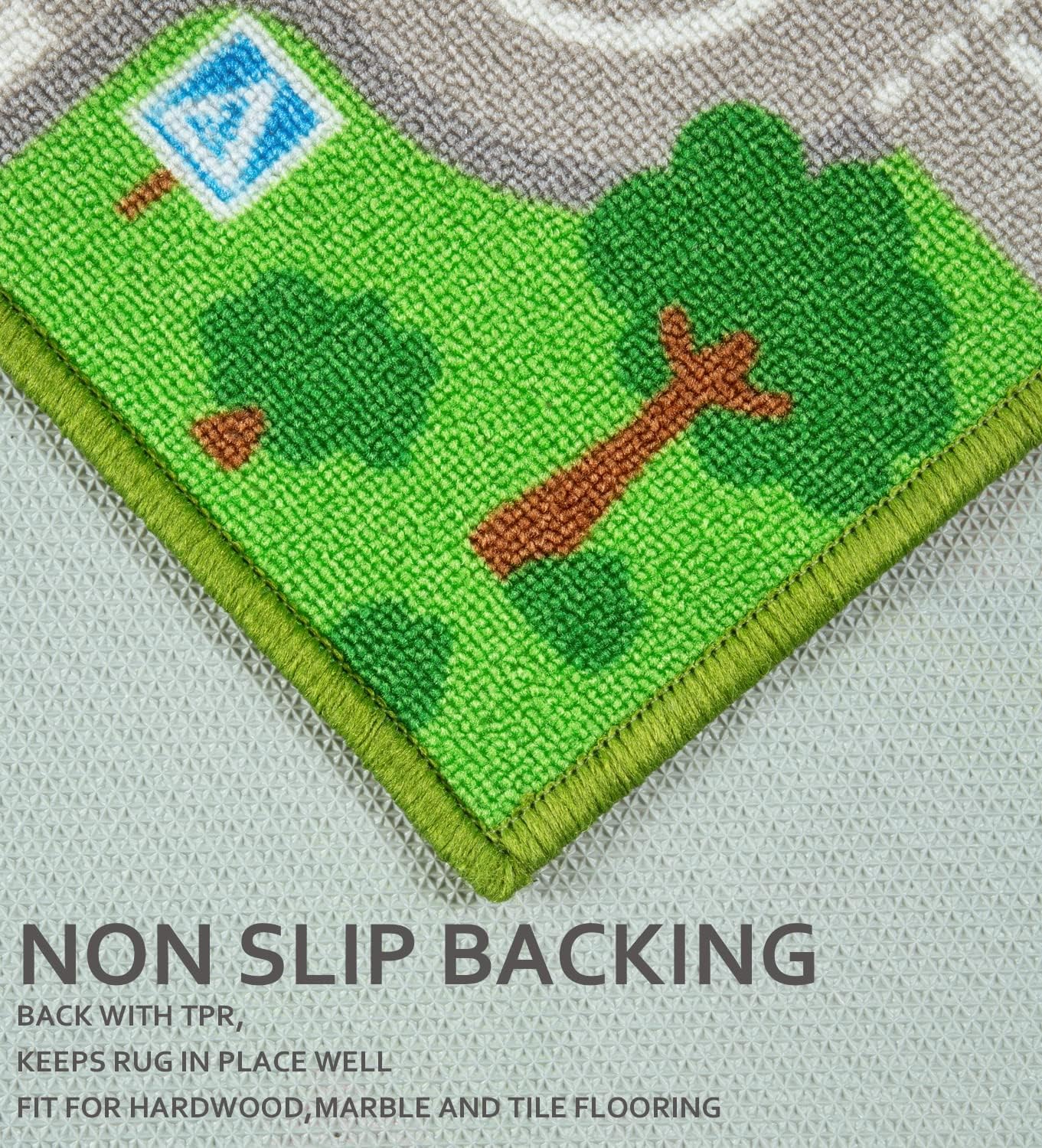 Alfombra set niños 5x6ft 6pulg educativa dormitorio