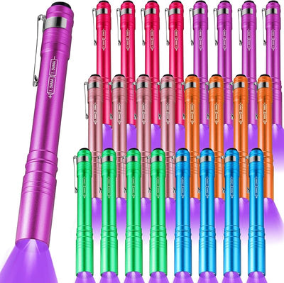 24 Linternas UV 395nm con clip para fugas y orina mascotas
