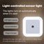 Luces nocturnas enchufables led sensor 0.5w paquete 6 unidades