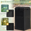 Bote basura 33gal resina impermeable terraza negro