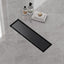Drenaje ducha acero inox 304 12" negro mate 2en1