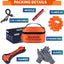 Set 4 bengalas LED carretera con magnético y USB