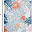 Alfombra lavable exterior 4x6ft aguamarina y óxido