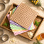 100 Hojas Papel Encerado Cuadros 5 Colores 7.1x7.1pulg