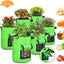 Bolsas cultivo papas 10gal set 6 solapa transpirable