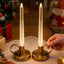 Velas falsas recargables 3 niveles brillo 10pulg