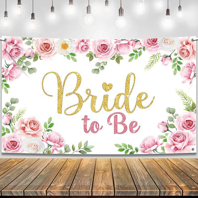 Cartel rosa novia extra grande 72x44pulg decoración despedida