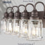 Luz tocador baño 5 luces forma campana vidrio transparente