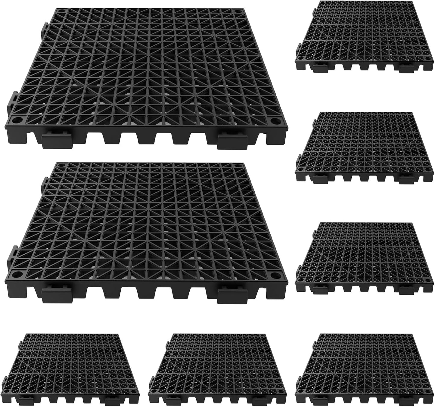 8 Alfombrillas entrelazadas 12x12pulg antideslizantes para bar