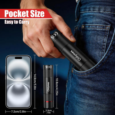 Luz LED recargable USB C impermeable 2 pzas