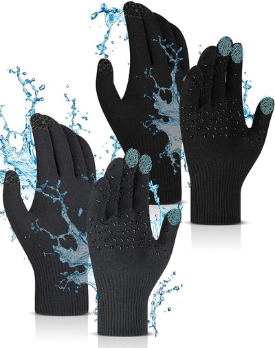 Guantes impermeables tactiles para hombre clima frio