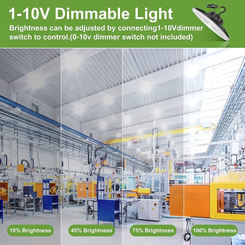 Luz LED bahía 240W 5000K regulable IP65