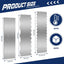 3 Raspadores Pasteles 12pulg Acero Inox Doble Cara