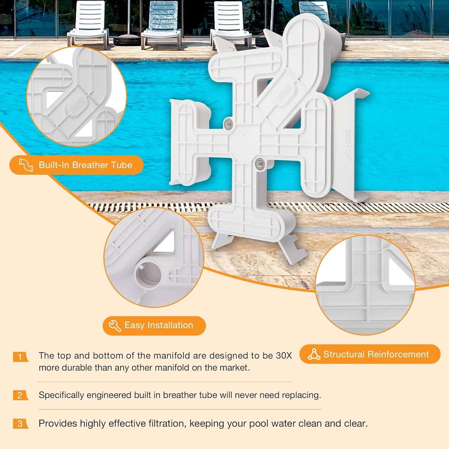 Conjunto colector ventilación Pentair FNS Plus DE
