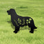 Estaca jardín perro metal negro Golden Retriever