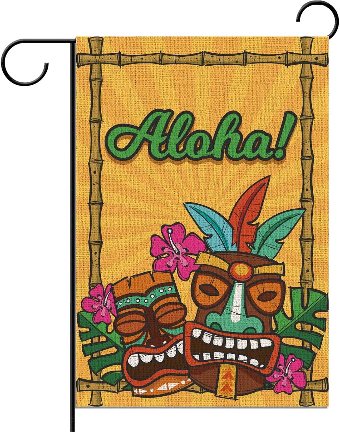 Bandera lino Aloha jardín verano Tiki Bar Hawaii tropical