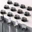 Pack 16 Organizadores Cables Doble Resorte Adhesivo