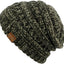 Gorro de punto grueso suave y cálido