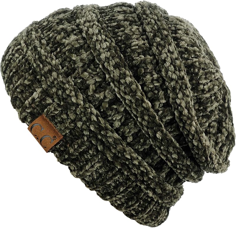 Gorro de punto grueso suave y cálido