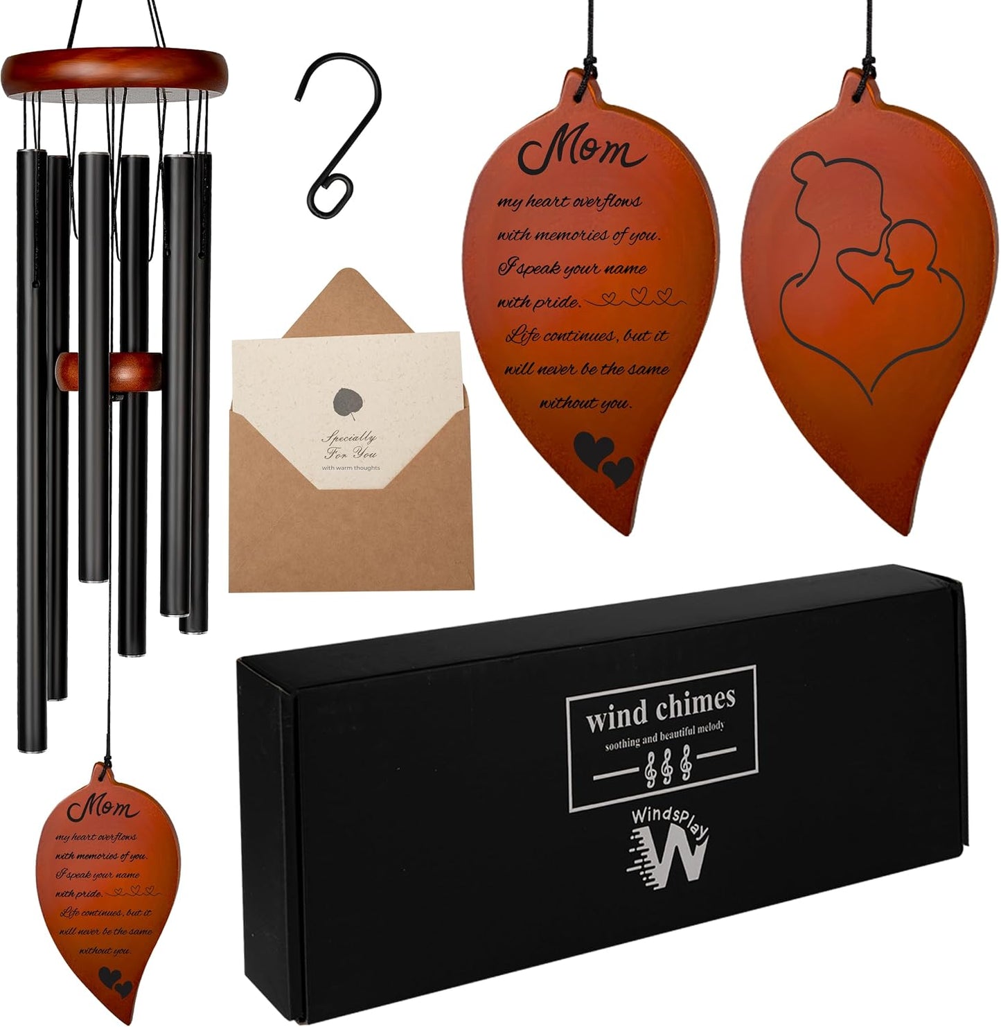 Campanillas viento conmemorativas para mamá 32.5