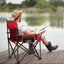 Silla campamento plegable 450lb para adultos rojo