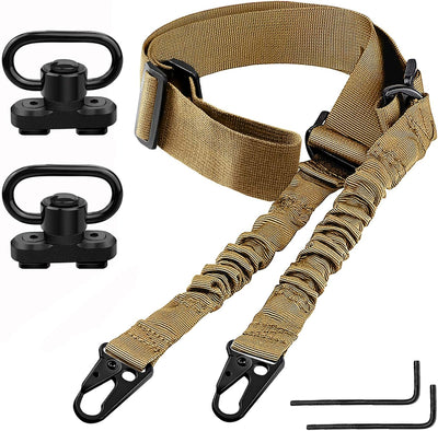 Eslinga 2 puntos ajustable con soportes QD 1.25pulg para riel