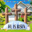 Decoración inflable Pascua 6ft con luces LED patio exterior