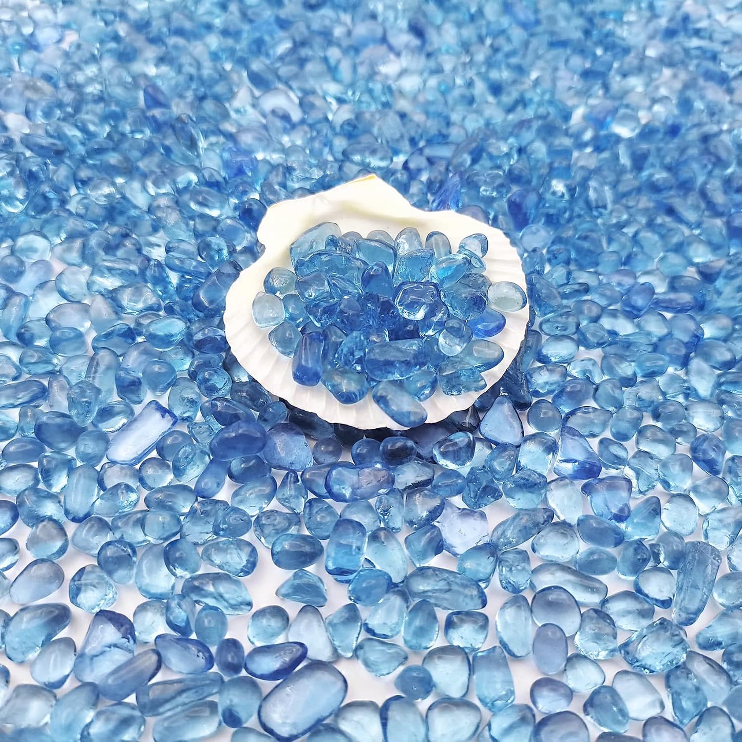 Piedras vidrio marino transparente para acuario y decoración