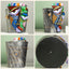 Macetas resina brutalista rostro abstracto interior exterior